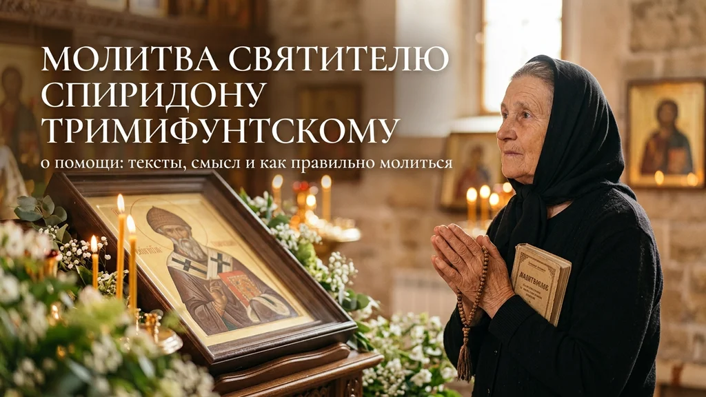Молитва святителю Спиридону Тримифунтскому о помощи: тексты, смысл и как правильно молиться