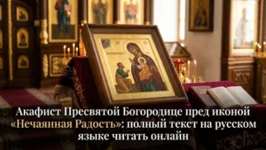 Акафист Пресвятой Богородице пред иконой «Нечаянная Радость»: полный текст на русском языке читать онлайн