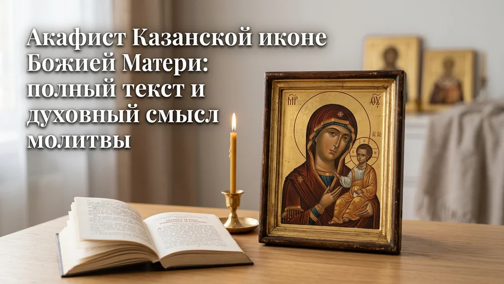 Акафист Казанской иконе Божией Матери: полный текст и духовный смысл молитвы