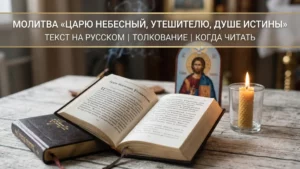 Молитва «Царю Небесный, Утешителю, Душе истины»: текст на русском, толкование и когда читать