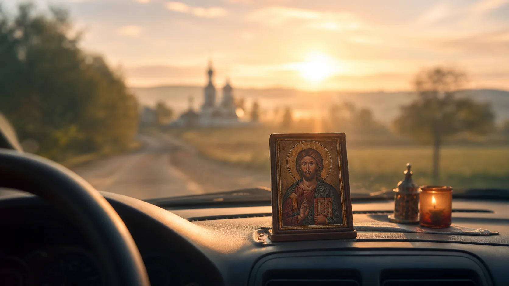 Православная икона в машине