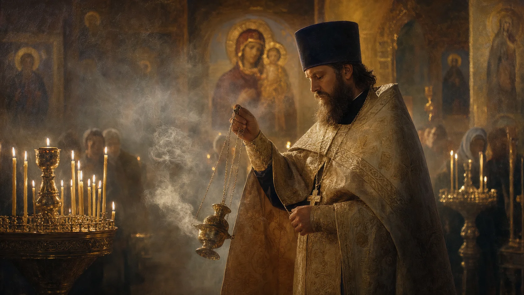 Служба в храме